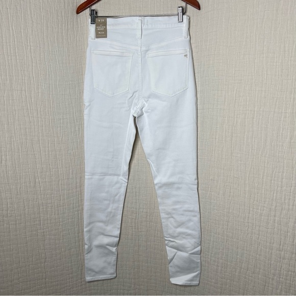 Madewell 11" High-Rise Skinny Jeans in Pure White size 28 - Picture 3 of 10
